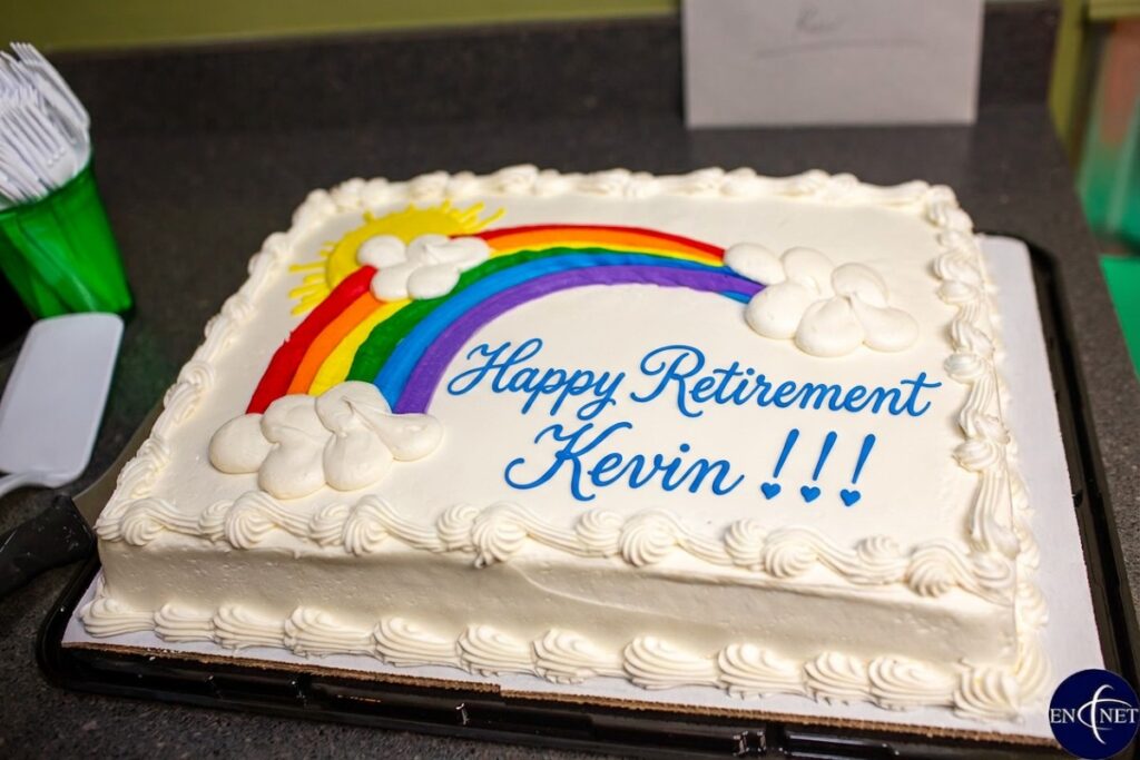 En-Net team celebrating employee retirement Kevin Obruba - Frederick, MD